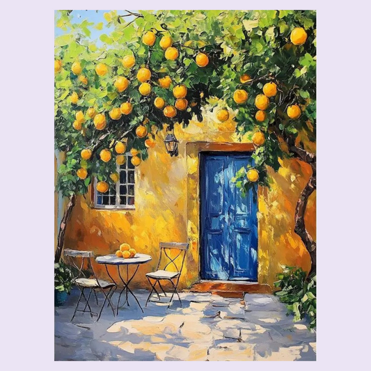 Afternoon in the Lemon Garden - Paint By Numbers Kit