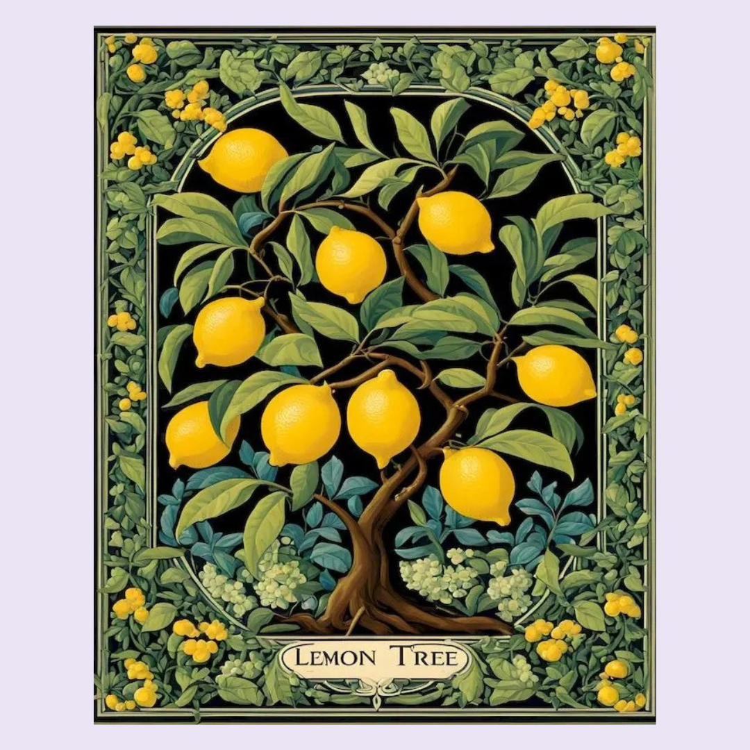 Lemon Orchard Bloom - Paint By Numbers Kit