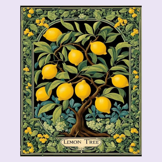Lemon Orchard Bloom - Paint By Numbers Kit