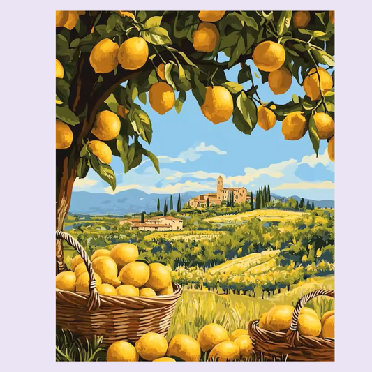 Sicilian Lemon Farm - Paint By Numbers Kit