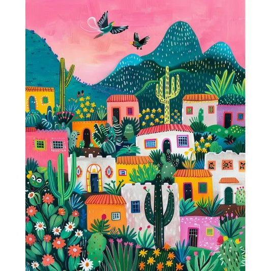 Fiesta Hills - Paint By Numbers Kit