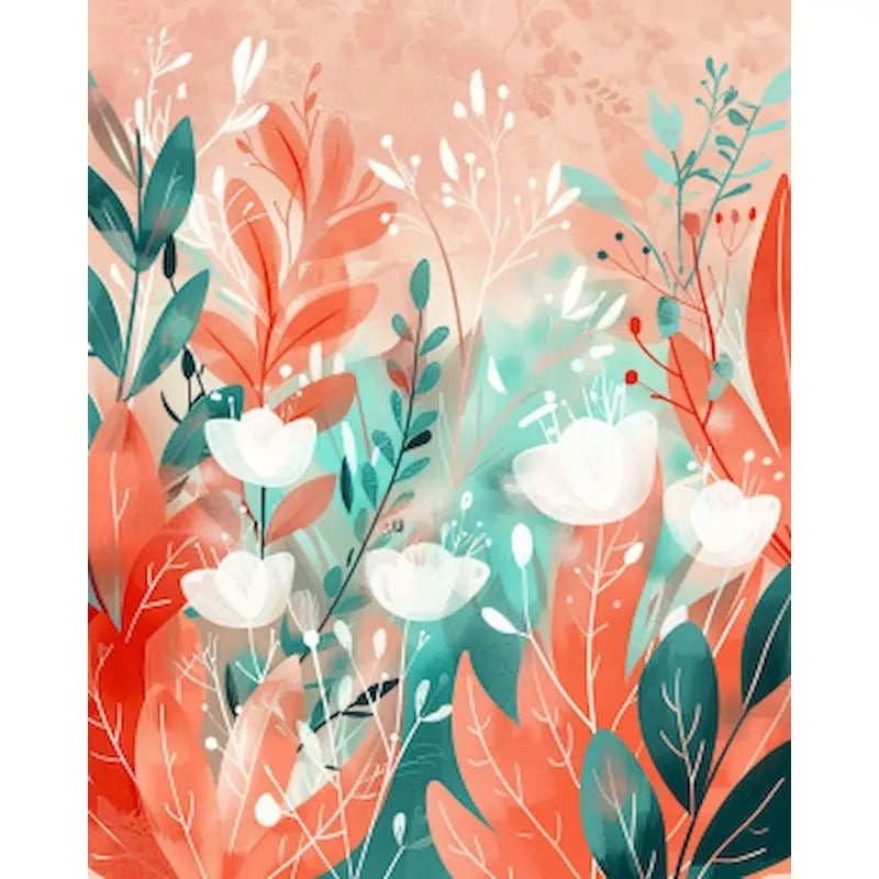 Coral Bloom -  Paint By Numbers Kit