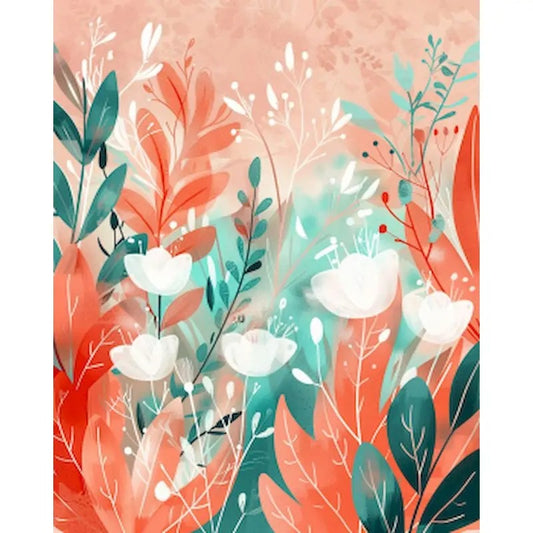 Coral Bloom -  Paint By Numbers Kit