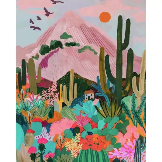 Cactus Sunrise -  Paint By Numbers Kits