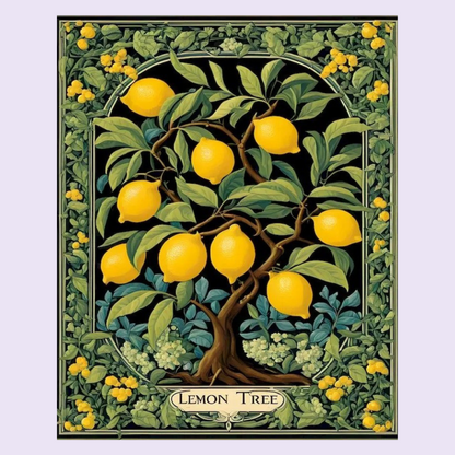 Lemon Orchard Bloom - Paint By Numbers Kit